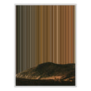 34×60" Metallic Float Frame Canvas - White Frame variant