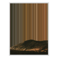 34×60" Metallic Float Frame Canvas - White Frame variant