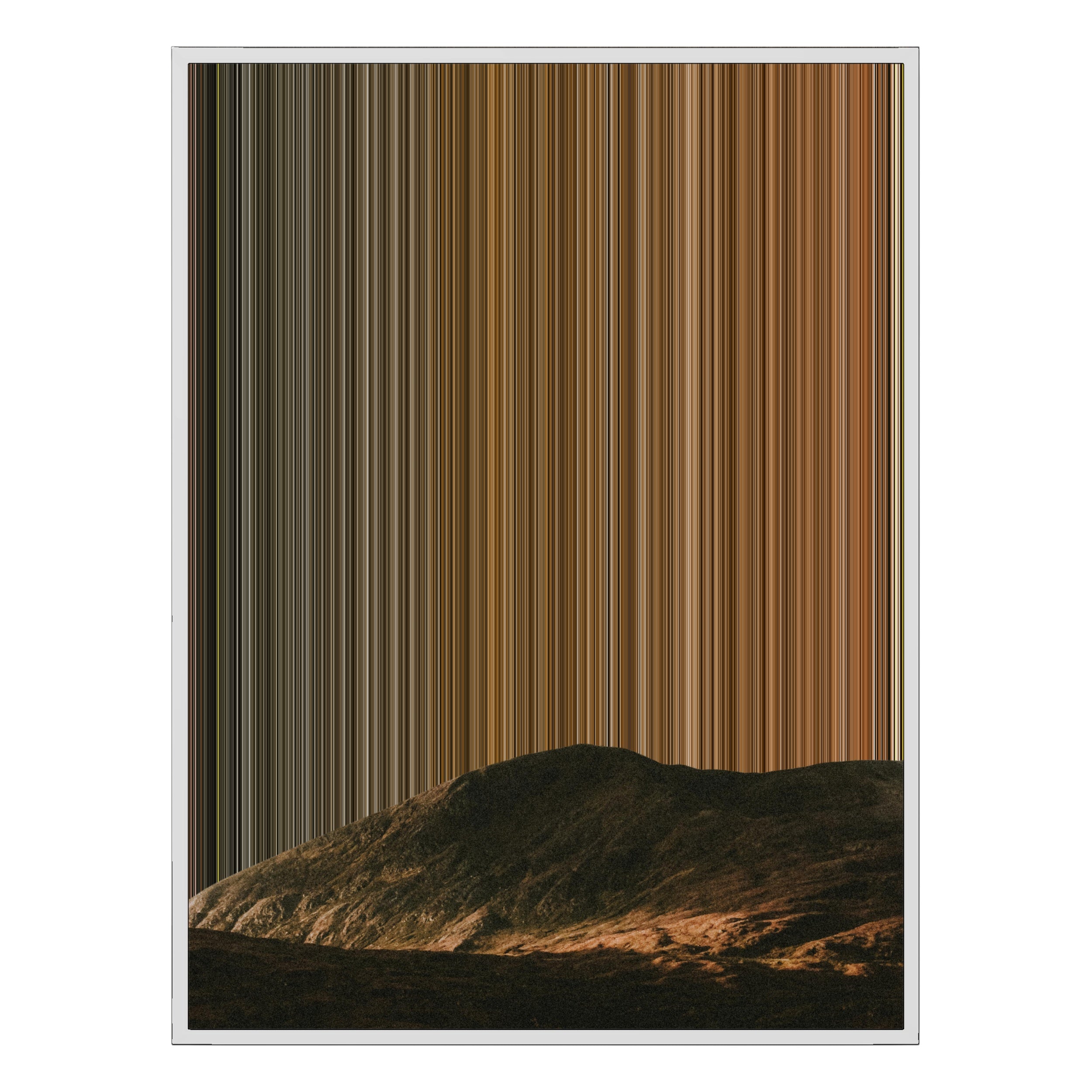 34×60" Metallic Float Frame Canvas - White Frame variant