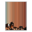 34×60" Metallic Float Frame Canvas - White Frame variant