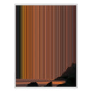 34×60" Metallic Float Frame Canvas - White Frame variant