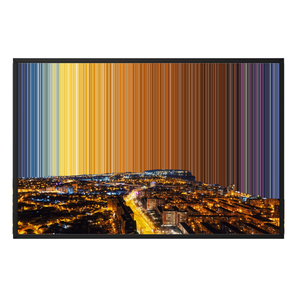 Lienzo con marco flotante, 36×24", marco negro