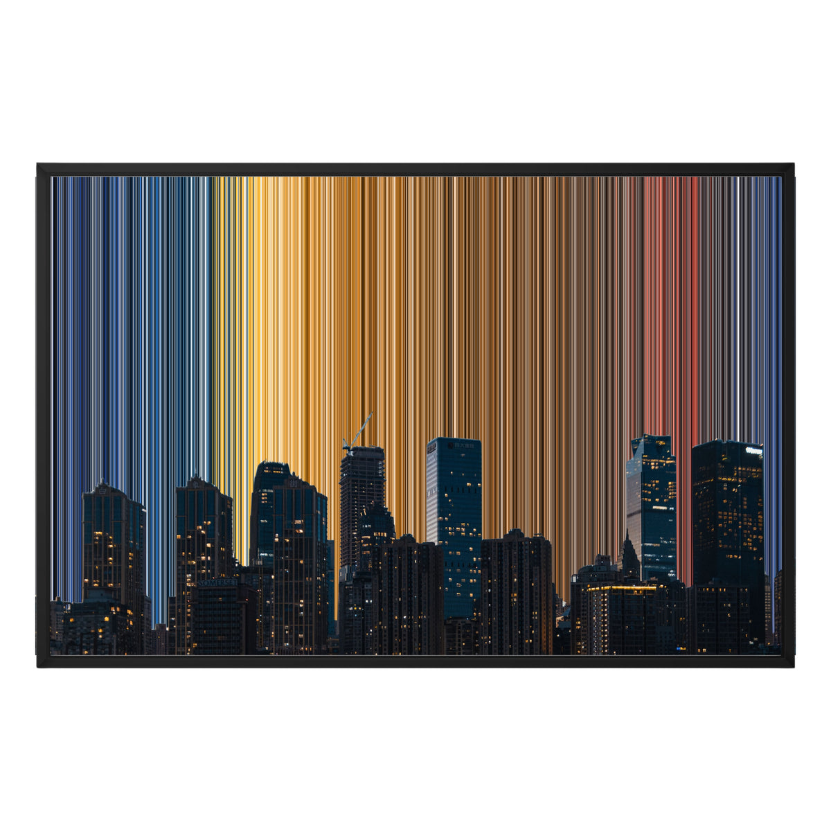 36×24" Float Frame Canvas - Black Frame variant