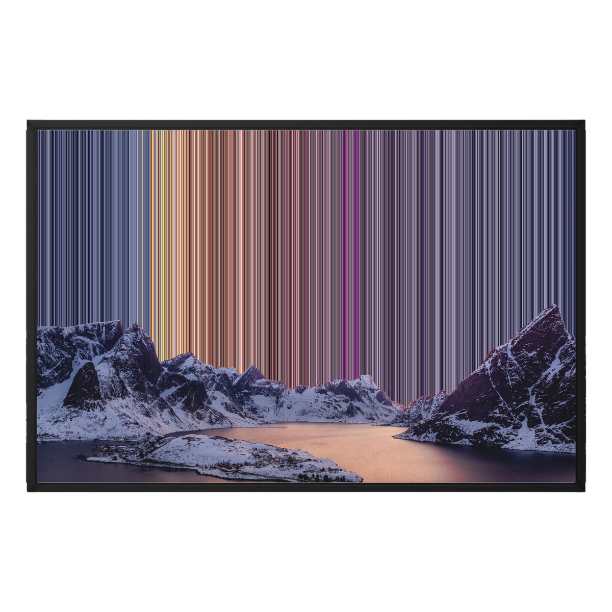 Lienzo con marco flotante, 36×24", marco negro
