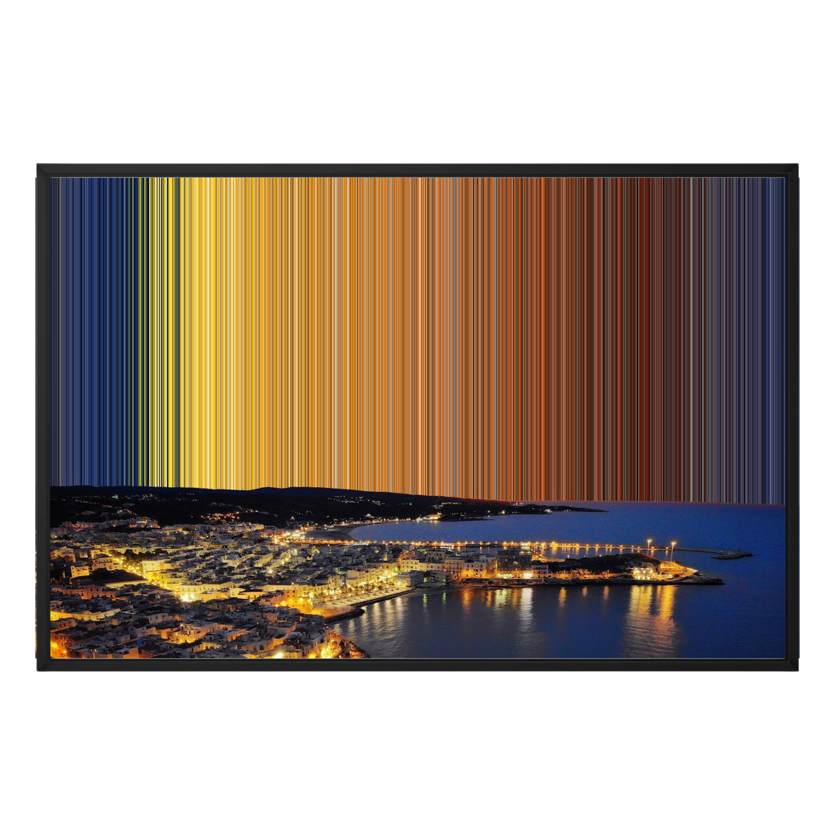 Lienzo con marco flotante, 36×24", marco negro