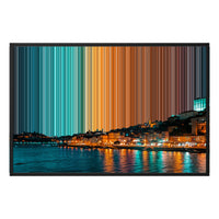 Lienzo con marco flotante, 36×24", marco negro