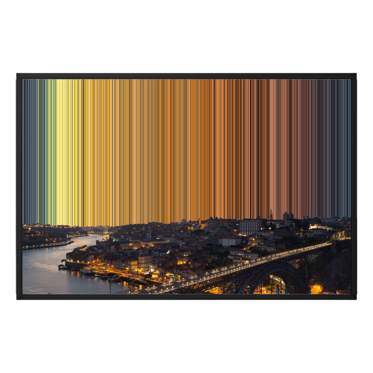 Lienzo con marco flotante, 36×24", marco negro