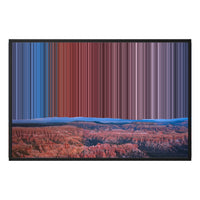 Lærred i floater-ramme, 36×24", sort ramme