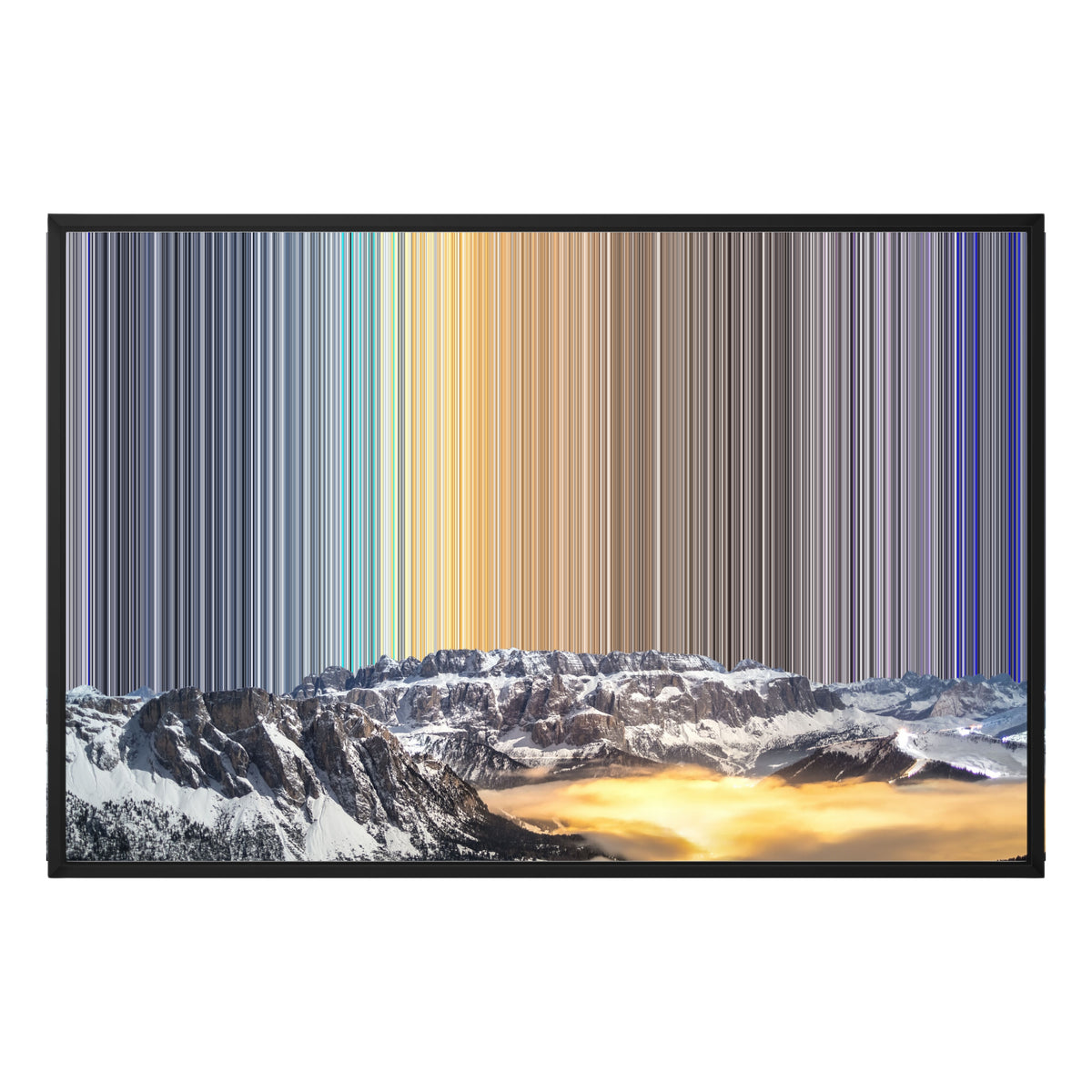 Lienzo con marco flotante, 36×24", marco negro