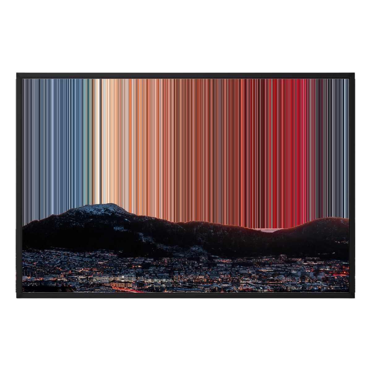 Lienzo con marco flotante, 36×24", marco negro