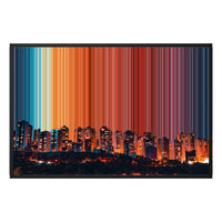 Leinwandbild mit Schattenfugenrahmen im Format 36×24", schwarzer Rahmen