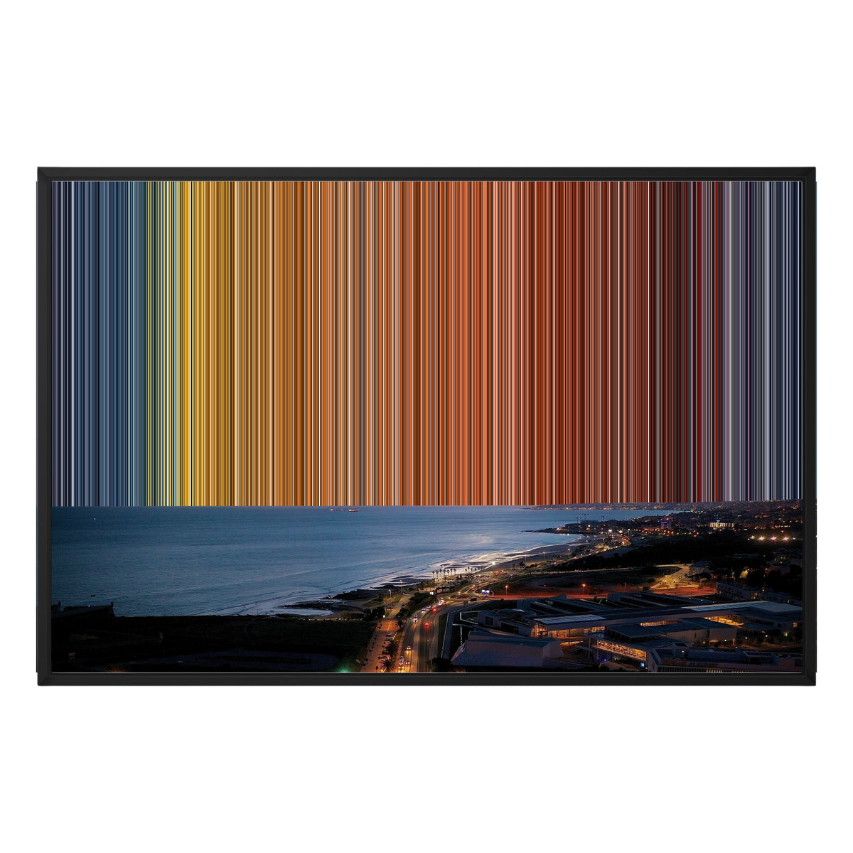 Lienzo con marco flotante, 36×24", marco negro