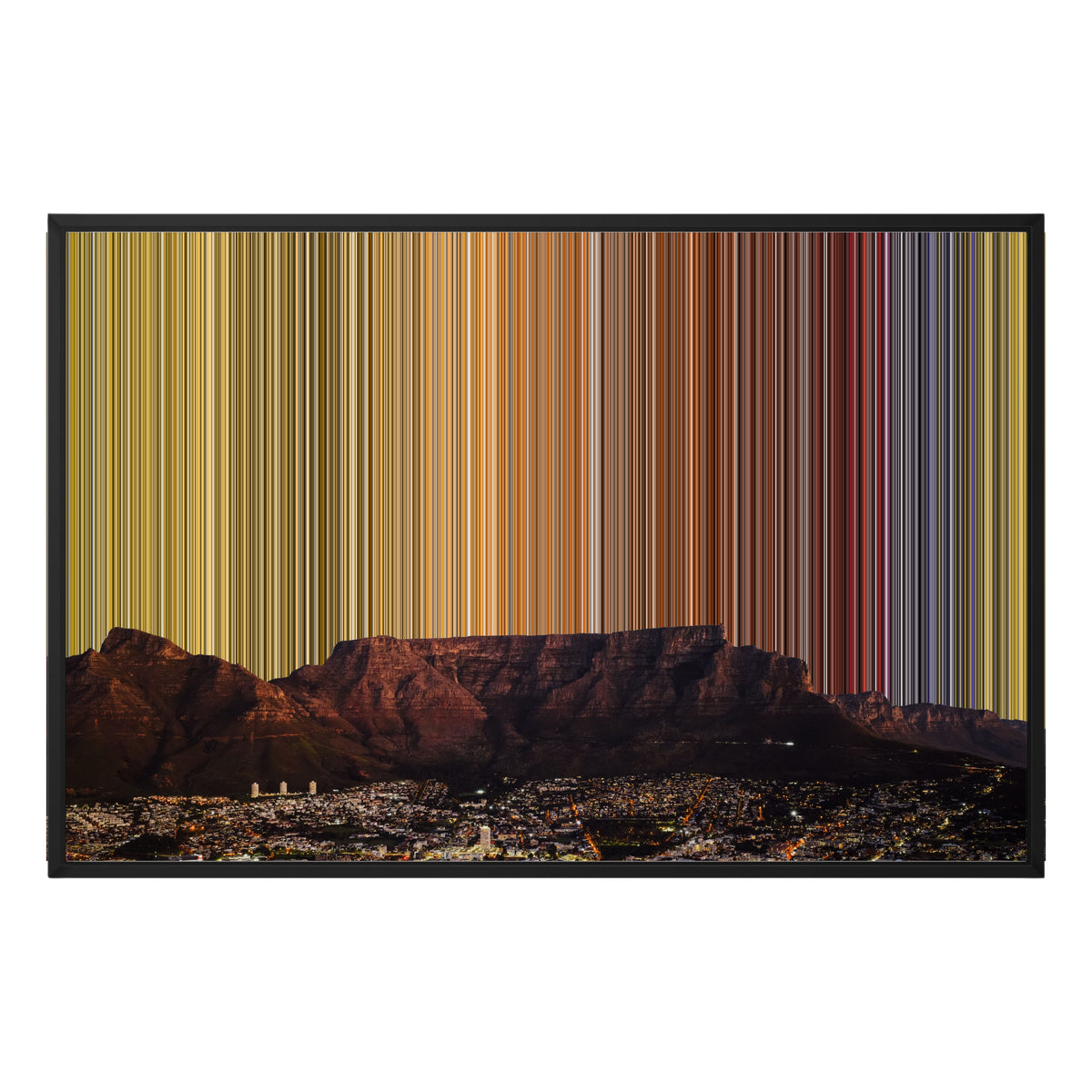 36×24" Float Frame Canvas - Black Frame variant