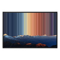 Tela con cornice a cassetta, 36×24", cornice nera