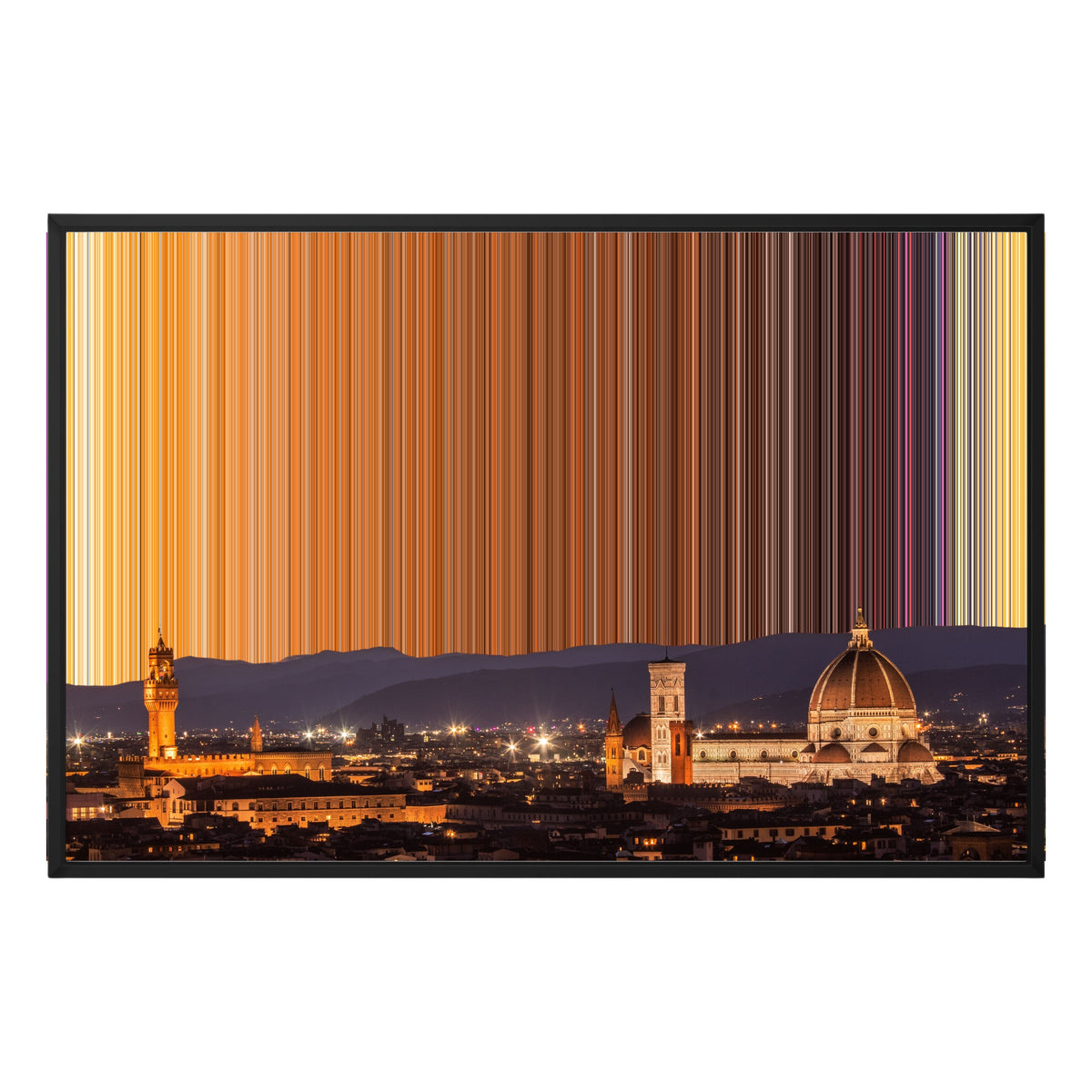 Lienzo con marco flotante, 36×24", marco negro