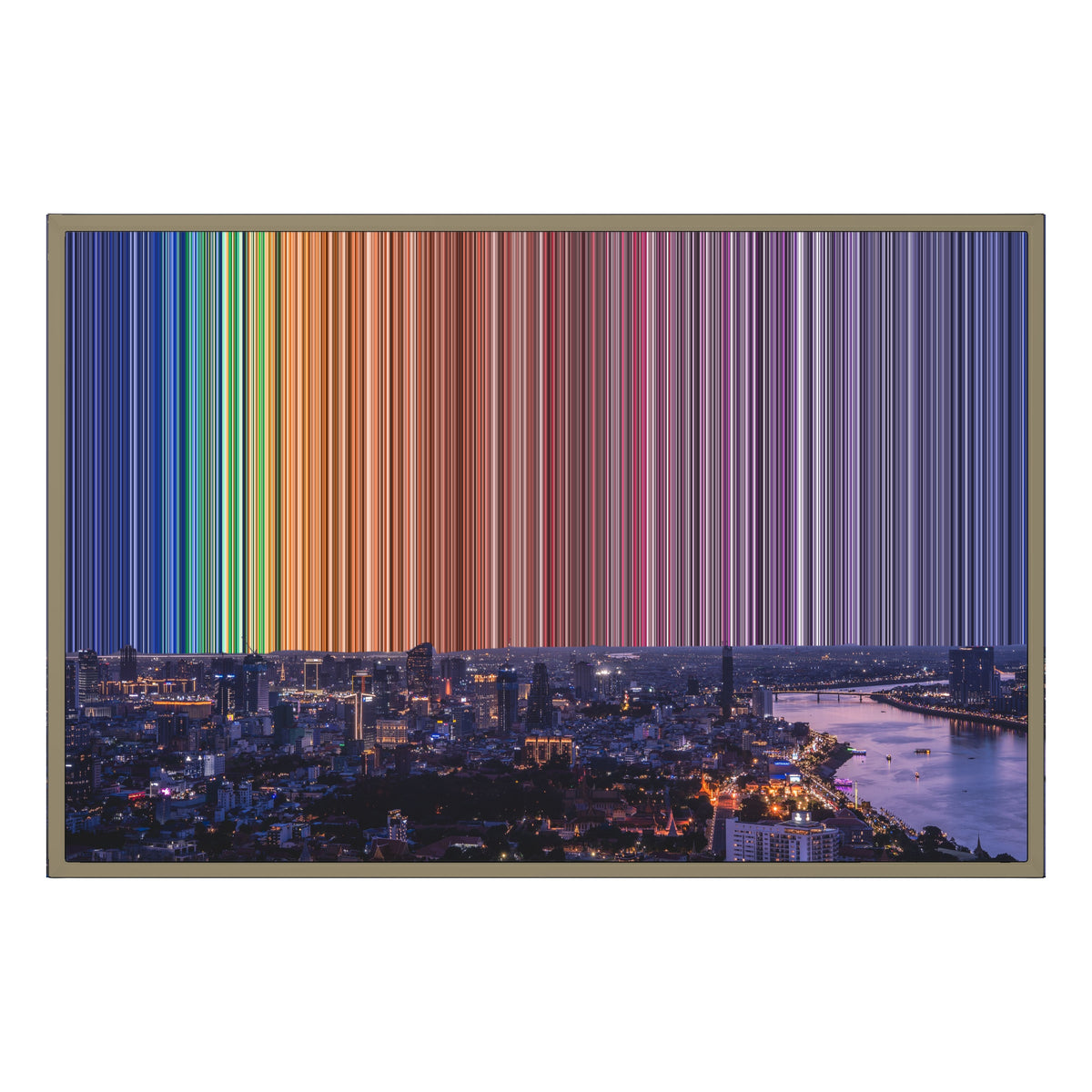 36×24" Float Frame Canvas - Natural Frame variant