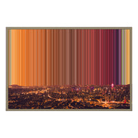 Leinwandbild mit Schattenfugenrahmen im Format 36×24", Rahmen aus Naturholz
