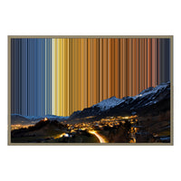 36×24" Float Frame Canvas - Natural Frame variant