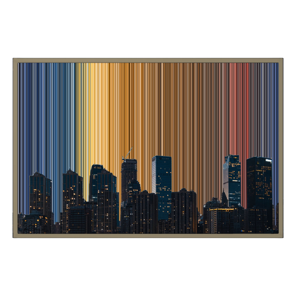 36×24" Float Frame Canvas - Natural Frame variant