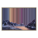 Lienzo con marco flotante, 36×24", marco de madera natural