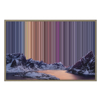 Lienzo con marco flotante, 36×24", marco de madera natural