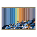 Lienzo con marco flotante, 36×24", marco de madera natural