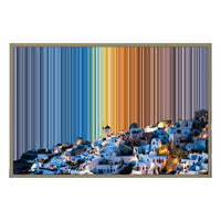 Lienzo con marco flotante, 36×24", marco de madera natural