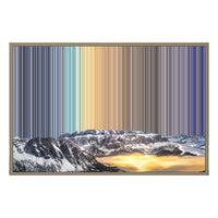 Lienzo con marco flotante, 36×24", marco de madera natural