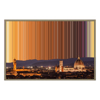 Lienzo con marco flotante, 36×24", marco de madera natural