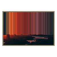 36×24" Float Frame Canvas - Natural Frame variant