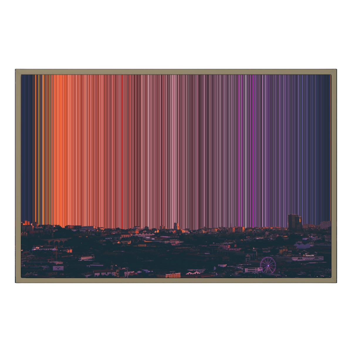 36×24" Float Frame Canvas - Natural Frame variant