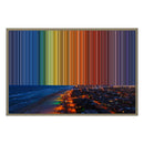 Lienzo con marco flotante, 36×24", marco de madera natural