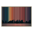 Leinwandbild mit Schattenfugenrahmen im Format 36×24", Rahmen aus Naturholz