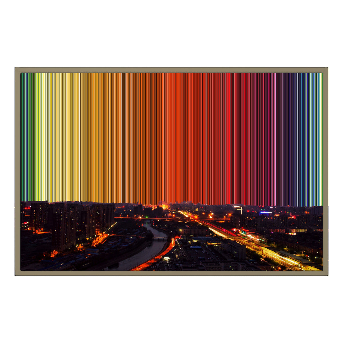36×24" Float Frame Canvas - Natural Frame variant