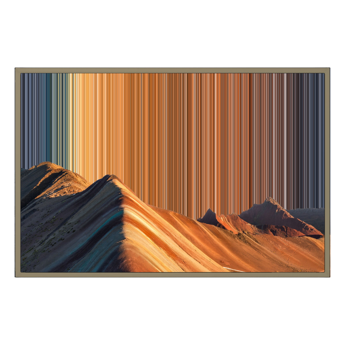 Lienzo con marco flotante, 36×24", marco de madera natural