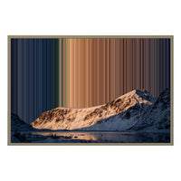 Canvas in baklijst, 36×24", naturel houten lijst