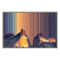 Leinwandbild mit Schattenfugenrahmen im Format 36×24", Rahmen aus Naturholz