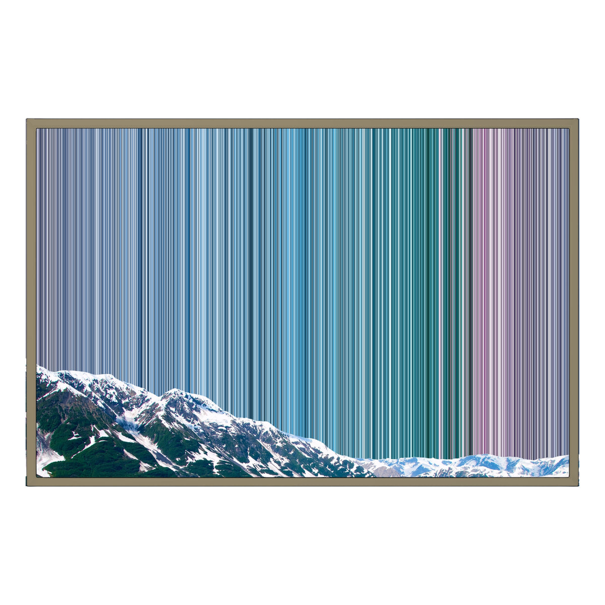 36×24" Float Frame Canvas - Natural Frame variant