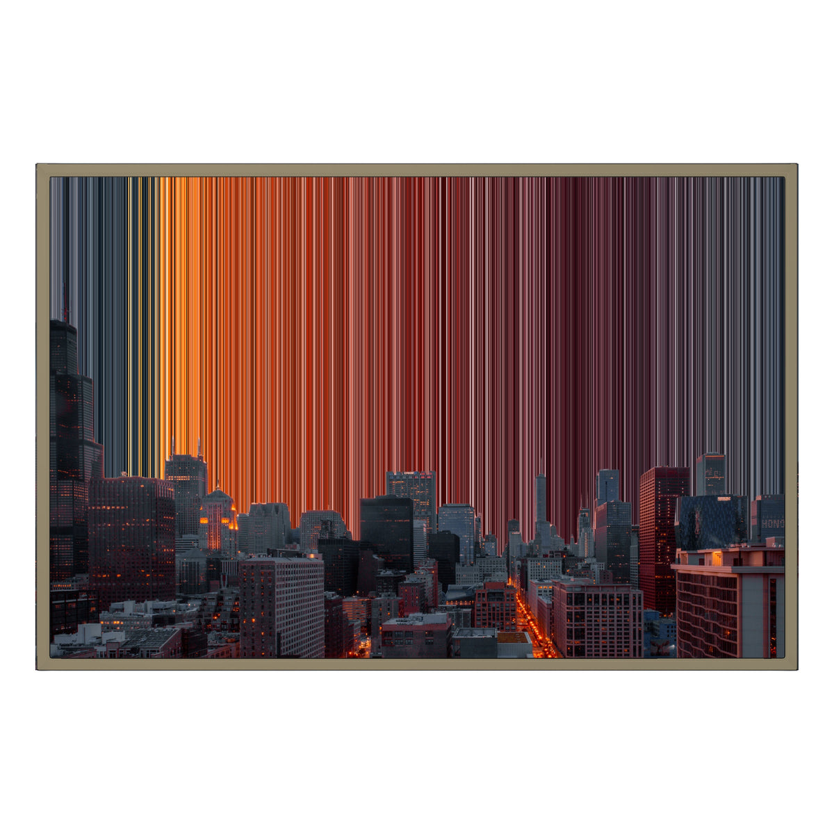 36×24" Float Frame Canvas - Natural Frame variant