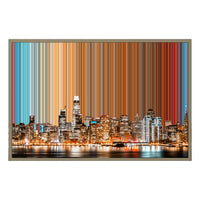 Lerret i floaterramme, 36×24", ramme i naturtre