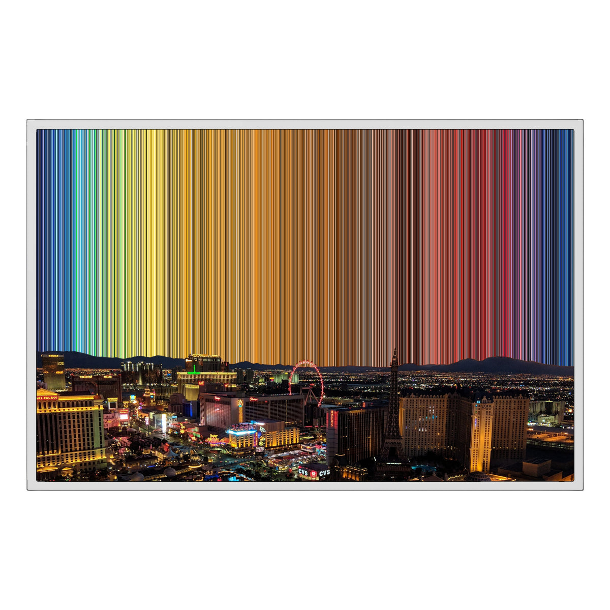 36×24" Float Frame Canvas - White Frame variant