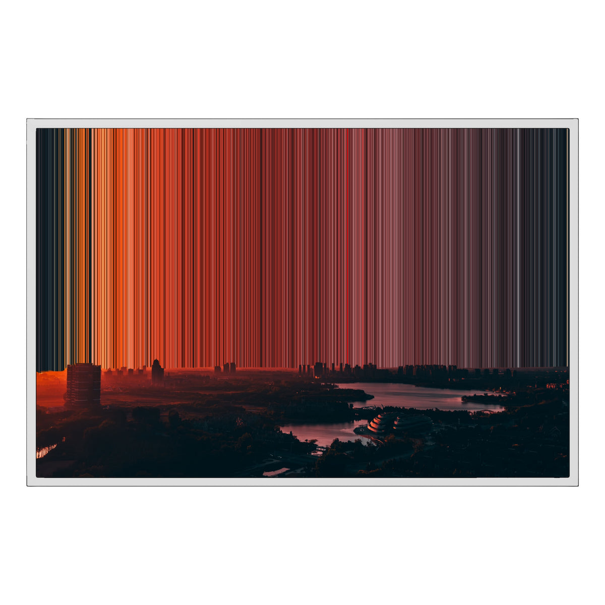 36×24" Float Frame Canvas - White Frame variant