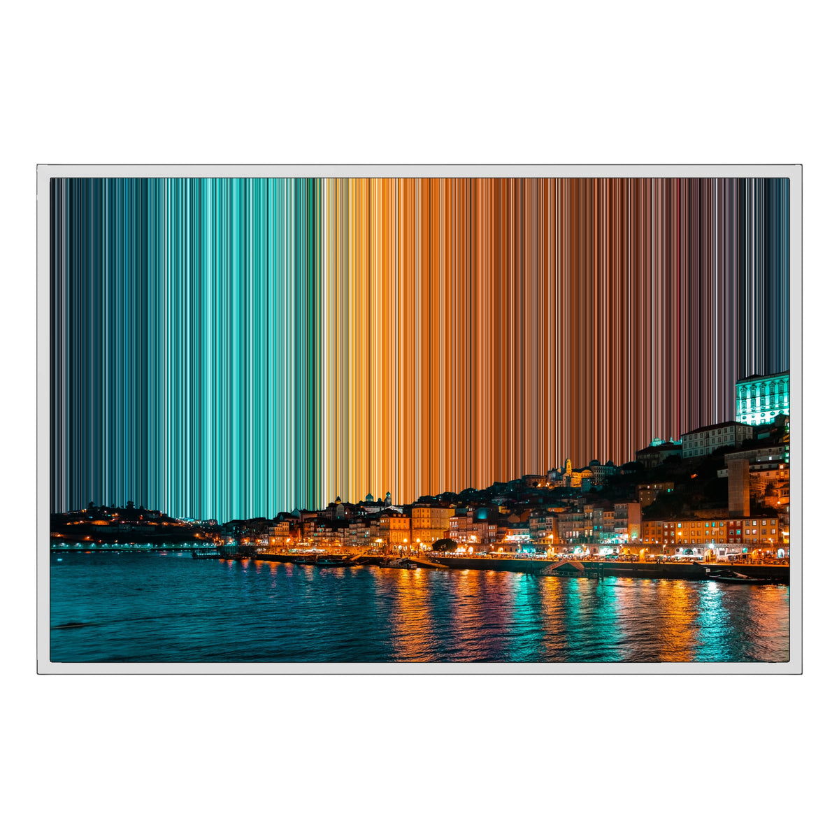 Lienzo con marco flotante, 36×24", marco blanco