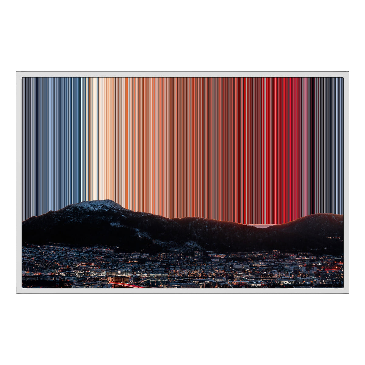 Lienzo con marco flotante, 36×24", marco blanco