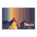 Leinwandbild mit Schattenfugenrahmen im Format 36×24", weißer Rahmen