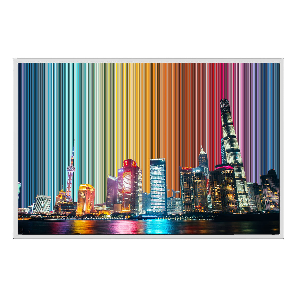 Lienzo con marco flotante, 36×24", marco blanco