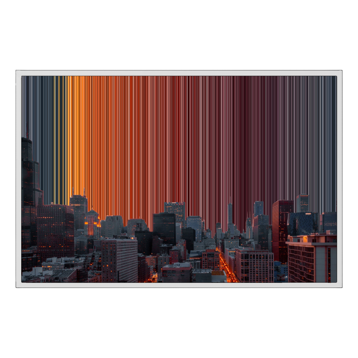36×24" Float Frame Canvas - White Frame variant
