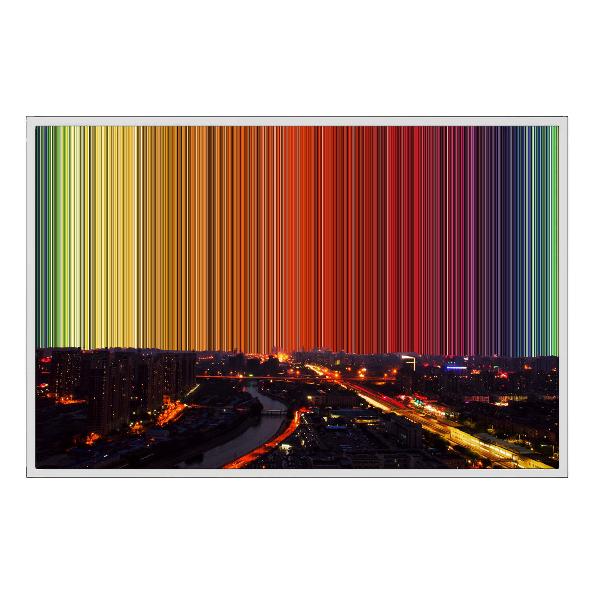 36×24" Float Frame Canvas - White Frame variant