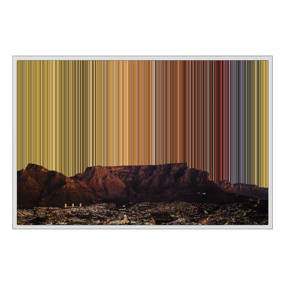 36×24" Float Frame Canvas - White Frame variant