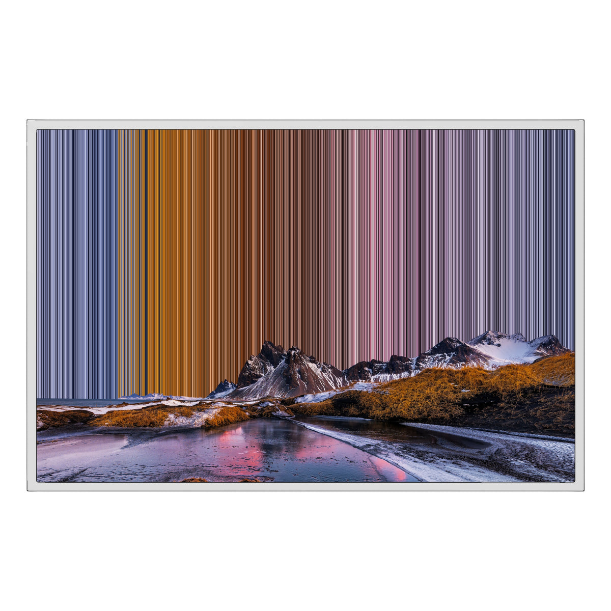 Canvastavla i floaterram, 36×24", vit ram